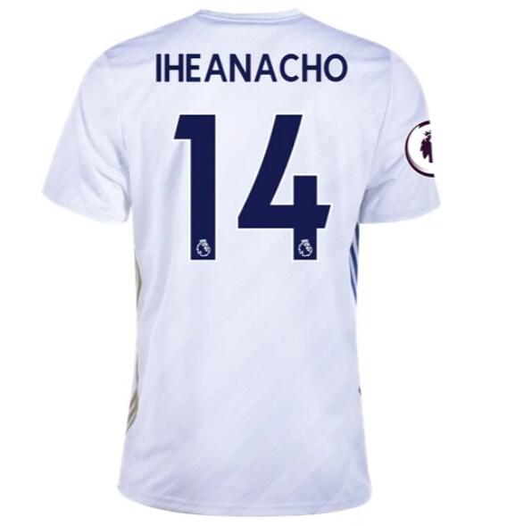 Leicester City Away Kit Soccer Jersey KELECHI IHEANACHO #14 2020/21